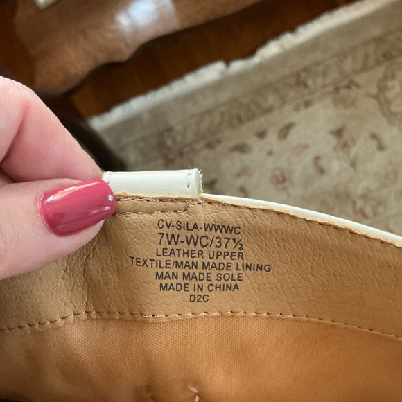 Crown Vintage Sila Embroidered Western Boots in White Sz 7 EUC - Picture 14 of 15